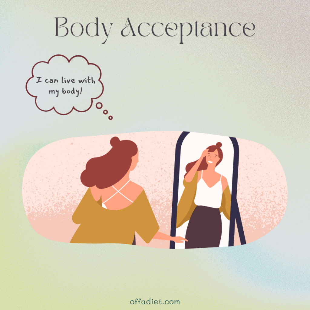 The four different types of body acceptance | offadiet.com