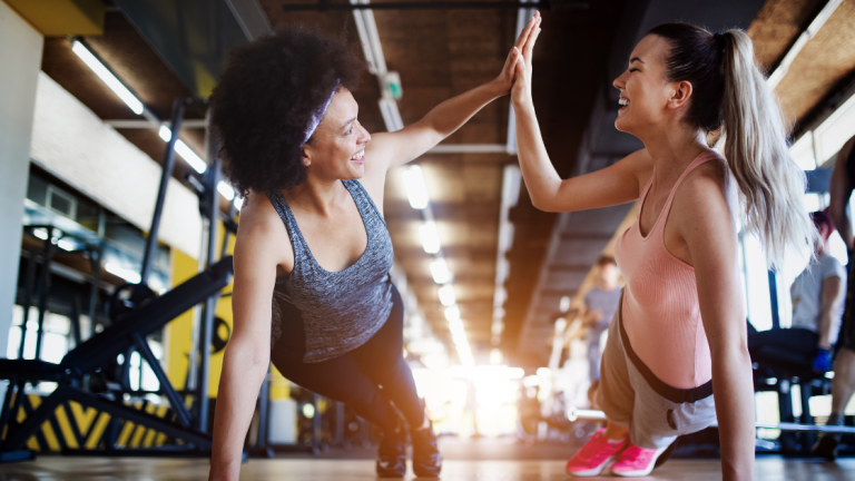 women exercising